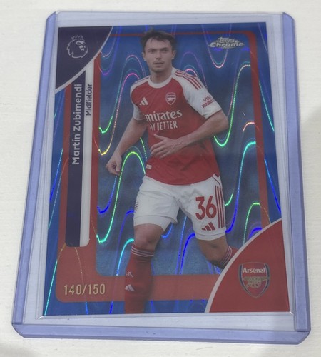 Martín Zubimendi 2026 Topps Chrome Blue Raywave /150