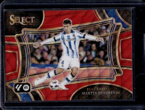 Martín Zubimendi 2023 Panini Select Red Wave Prizm /65