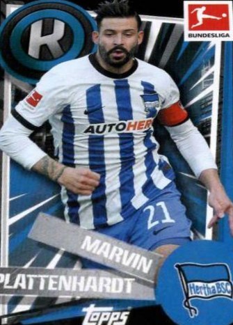 Marvin Plattenhardt 2022 Topps Bundesliga Stickers