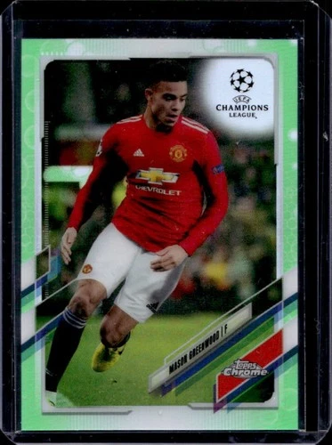 Mason Greenwood 2020 Topps Chrome Neon Green Bubbles