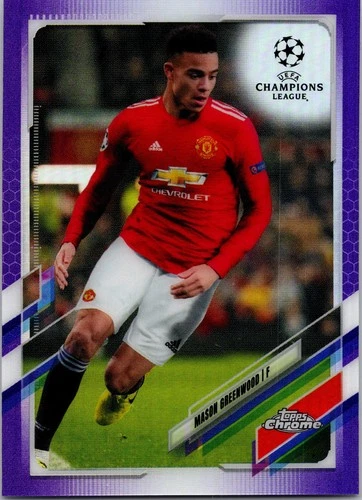 Mason Greenwood 2020 Topps Chrome UEFA Purple Refractor /250