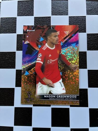 Mason Greenwood 2021 Topps Finest Gold Speckle /50