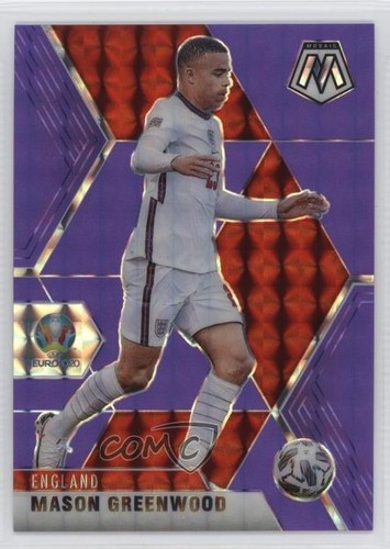 Mason Greenwood 2021 Panini Mosaic Fluorescent Purple Prizm /70