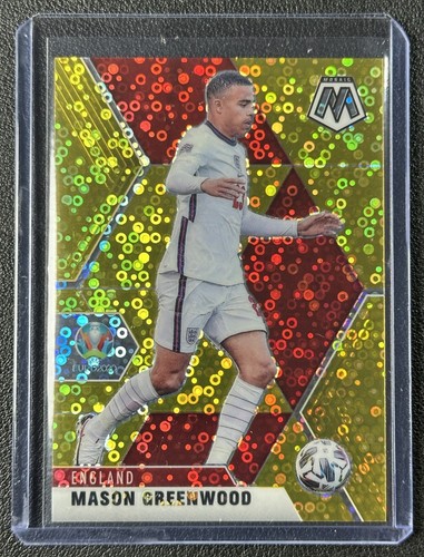 Mason Greenwood 2021 Panini Mosaic UEFA Euro Gold Circles /10