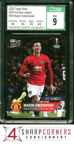 Mason Greenwood 2020 Topps NOW UEFA Europa League