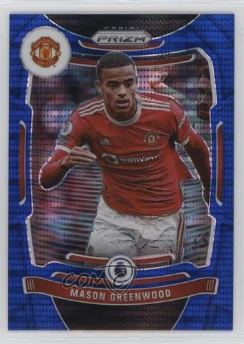 Mason Greenwood 2021 Panini Prizm Premier League Azul 138/199