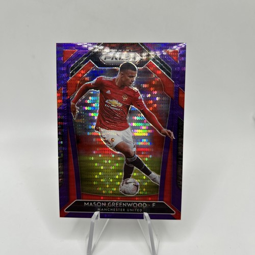 Mason Greenwood 2021 Panini Prizm Premier League Purple Pulsar /99