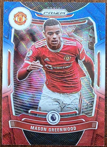 Mason Greenwood 2021 Panini Prizm Premier League Red/White/Blue