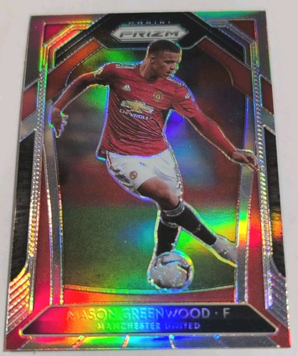 Mason Greenwood 2020 Panini Prizm Premier League Silver Prizm