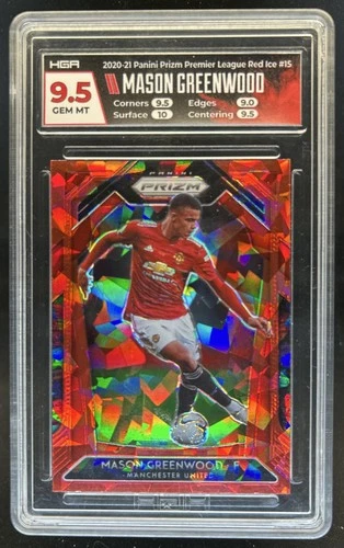 Mason Greenwood 2021 Panini Prizm Red Ice #15
