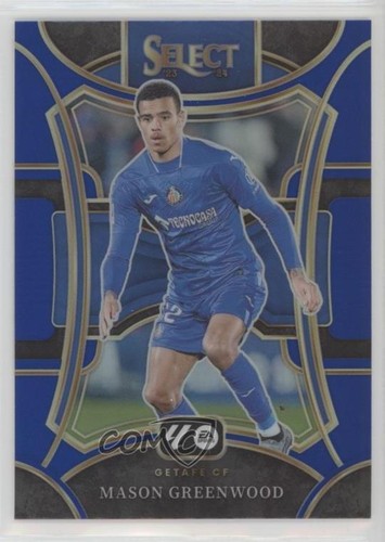 Mason Greenwood 2023 Panini Select Blue Prizm