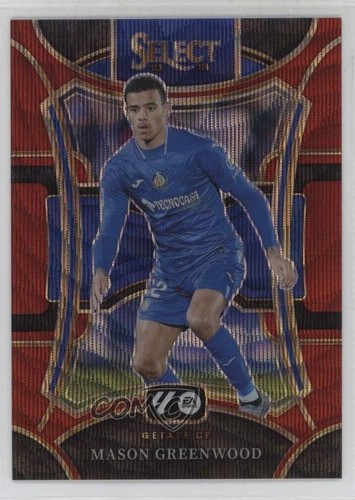 Mason Greenwood 2023 Panini Select Red Wave Prizm /65