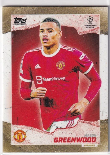 Mason Greenwood 2021 Topps UCL Gold