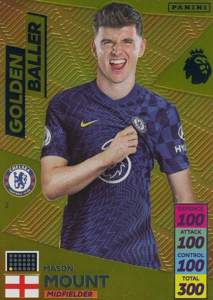 Mason Mount 2021 Panini Adrenalyn XL Premier League