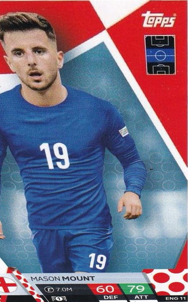 Mason Mount 2024 Topps Match Attax UEFA EURO