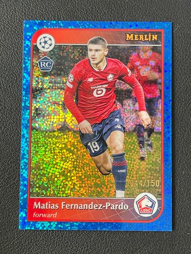 Matías Fernández-Pardo 2025 Topps Merlin Chrome Blue Sparkle /150