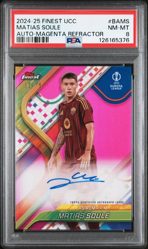 Matías Soulé 2024 Topps Finest Pink Refractor 33/75
