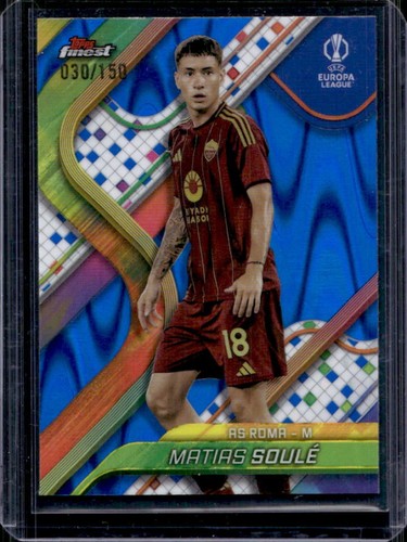 Matías Soulé 2024 Topps Finest Blue Refractor /150