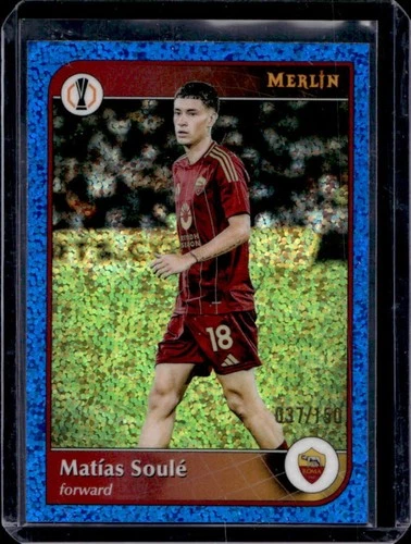 Matías Soulé 2024 Topps Merlin Chrome Blue Refractor /150