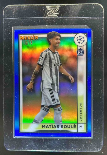 Matías Soulé 2022 Topps Merlin Chrome Blue Refractor /75