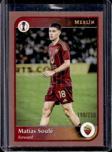 Matías Soulé 2024 Topps Merlin Chrome Pink Shimmer /250