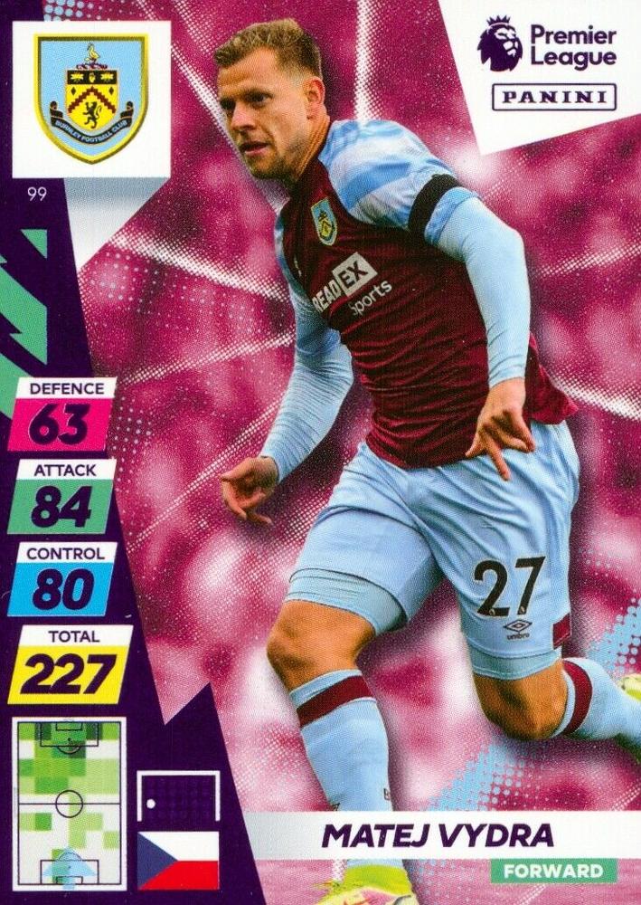 Matej Vydra 2021 Panini Adrenalyn XL Premier League Plus