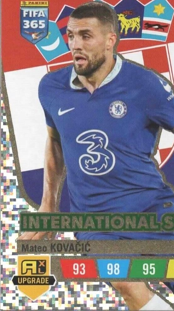 Mateo Kovacic 2023 Panini Adrenalyn XL FIFA 365 Upgrade