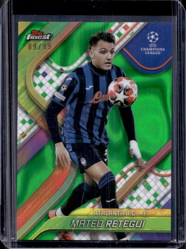 Mateo Retegui 2024 Topps Finest Green Lava Refractor /99