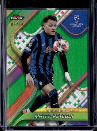 Mateo Retegui 2024 Topps Finest Green Refractor /99