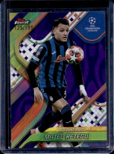 Mateo Retegui 2024 Panini Finest Purple Lava Refractor /199