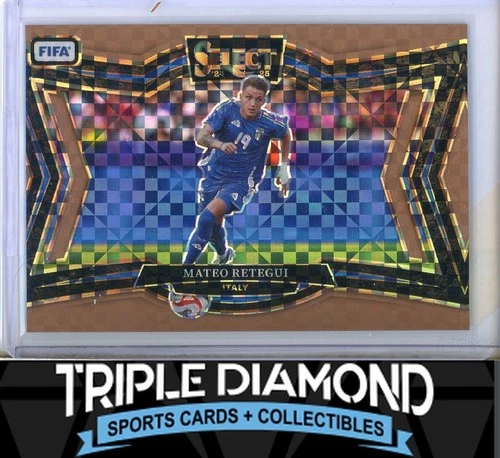 Mateo Retegui 2024 Panini Select FIFA Bronze Checker /75