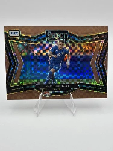 Mateo Retegui 2024 Panini Select FIFA Bronze Checker Prizm /75
