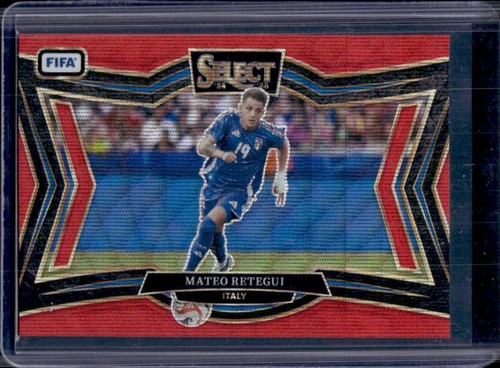 Mateo Retegui 2024 Panini Select FIFA Field Red Wave /59