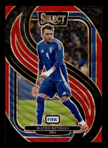 Mateo Retegui 2024 Panini Select FIFA Red Wave /59