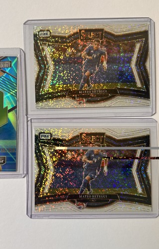 Mateo Retegui 2024 Panini Select FIFA White Sparkle