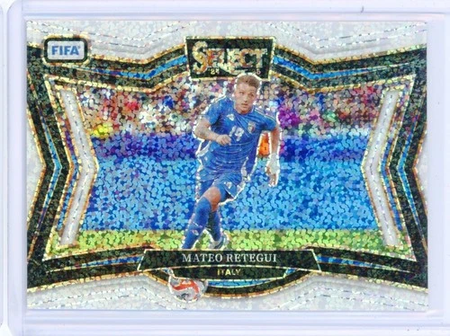 Mateo Retegui 2024 Panini Select FIFA White Sparkle Prizm