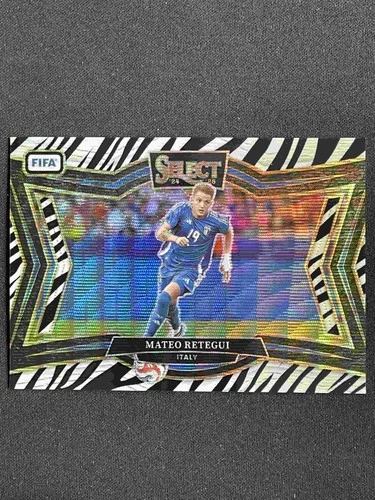 Mateo Retegui 2024 Panini Select Serie FIFA Zebra Prizm /202