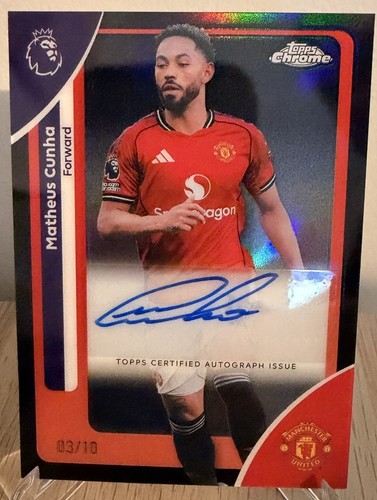 Matheus Cunha 2026 Topps Chrome /10
