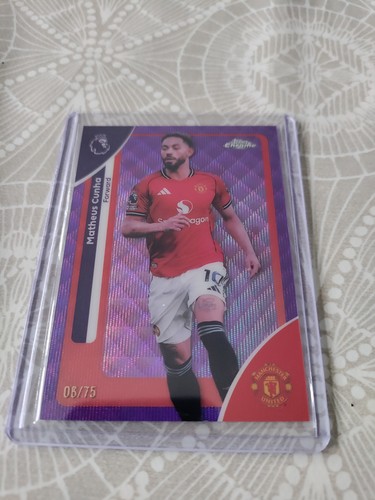 Matheus Cunha 2026 Topps Chrome Purple Wave /75