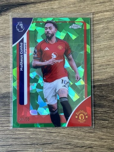 Matheus Cunha 2026 Topps Chrome Sapphire /99