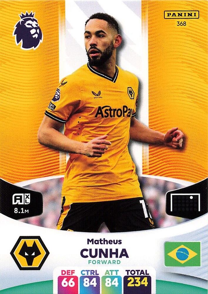 Matheus Cunha 2024 Panini Adrenalyn XL Premier League
