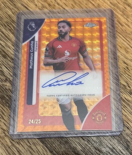 Matheus Cunha 2026 Topps Chrome PL Orange /25
