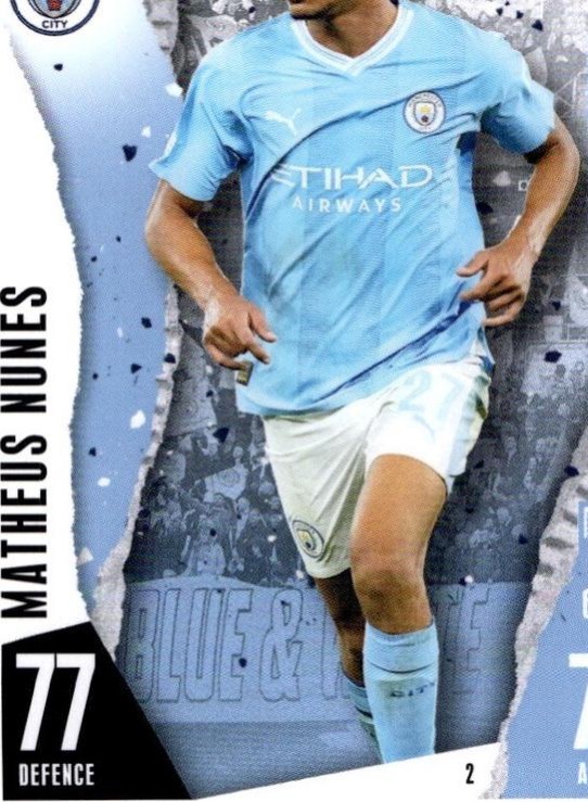 Matheus Nunes 2023 Topps Match Attax UEFA Club Competitions Extra
