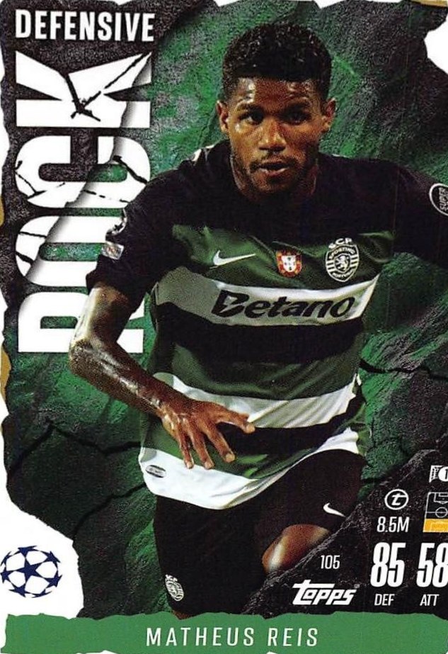 Matheus Reis 2024 Topps Match Attax UEFA Club Competitions Extra