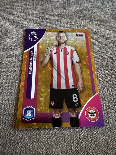 Mathias Jensen 2026 Topps Premier League Gold /50