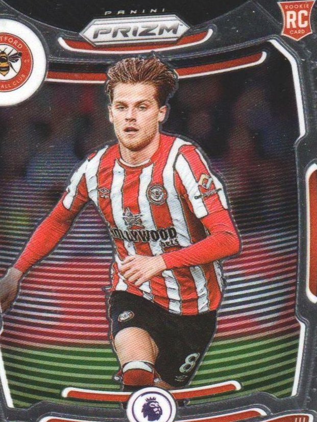 Mathias Jensen 2021 Panini Prizm Premier League 1