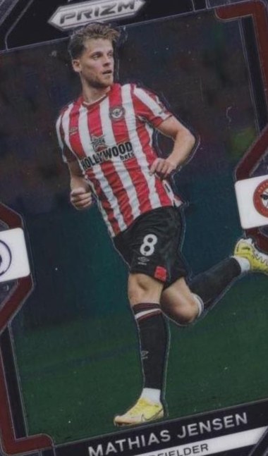 Mathias Jensen 2022 Panini Prizm Premier League 43