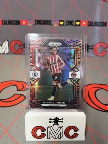 Mathias Jensen 2022 Panini Prizm Premier League Snakeskin