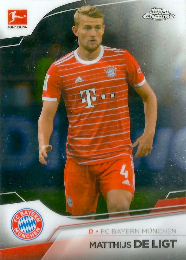 Mathijs de Ligt 2022 Topps Chrome Bundesliga 81