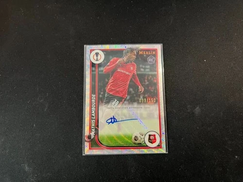 Mathis Lambourde 2023 Topps Merlin UEFA Silver Wave /150